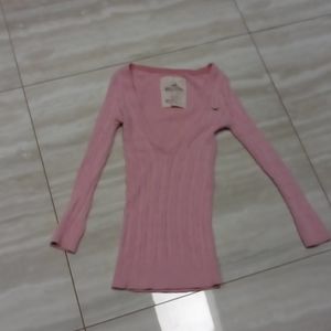 Hollister pink sweater